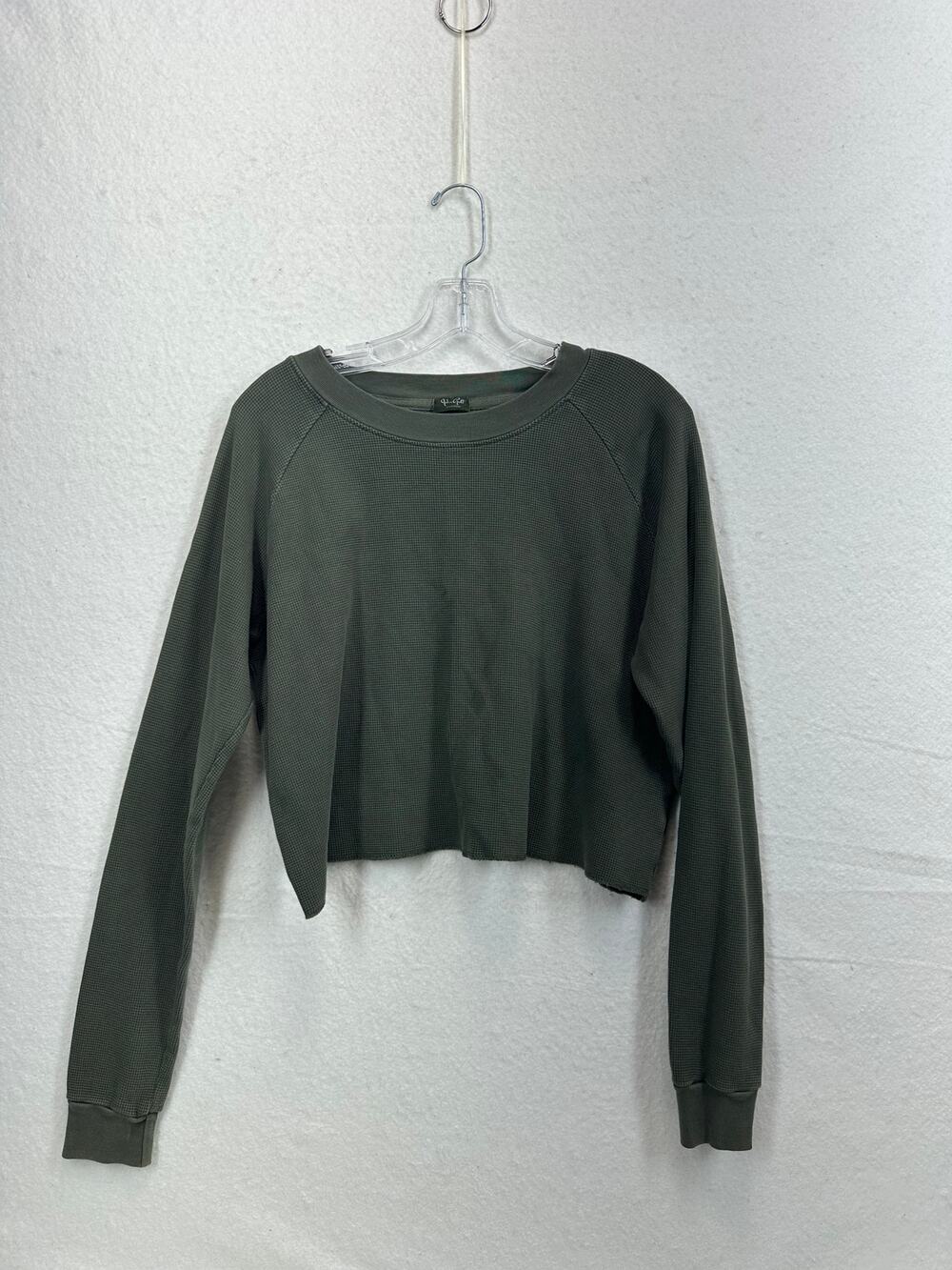 John Galt Brandy Melville Women's Waffle Long Sleeve T-Shirt OS